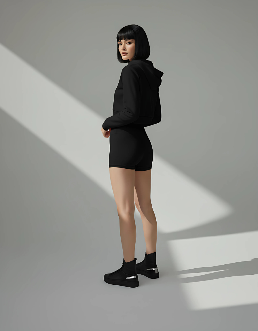 ZoroLuna Eclipse Cropped Hoodie