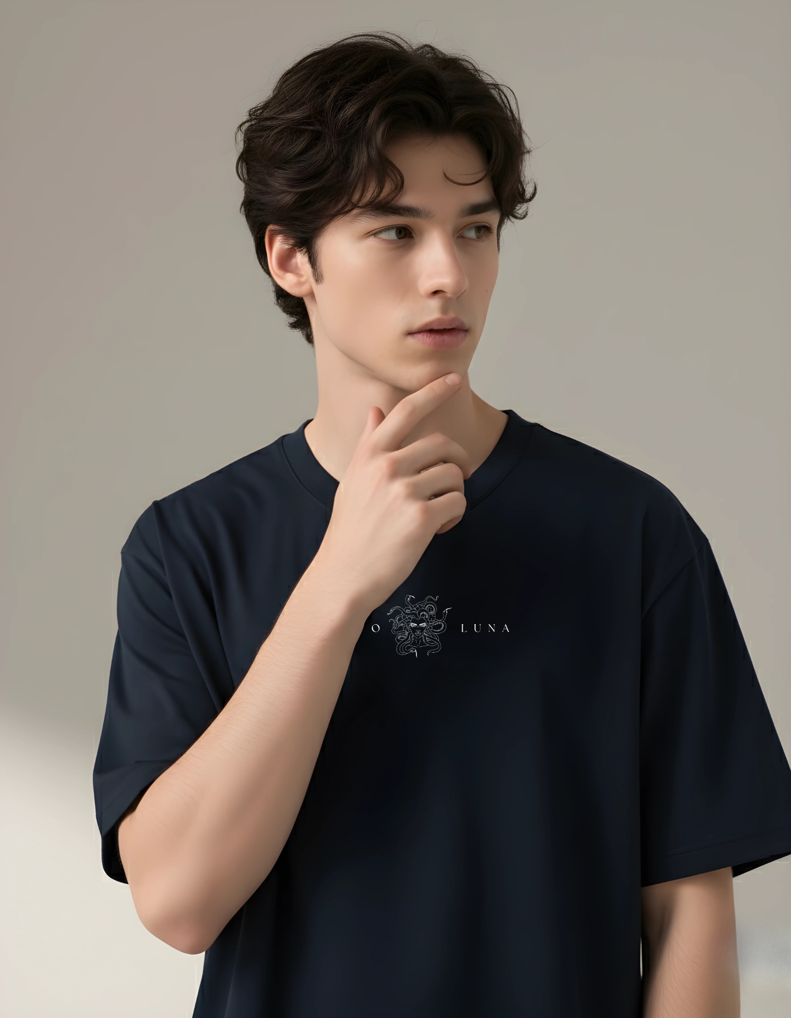 ZoroLuna Medusa Oversized Drape Tee