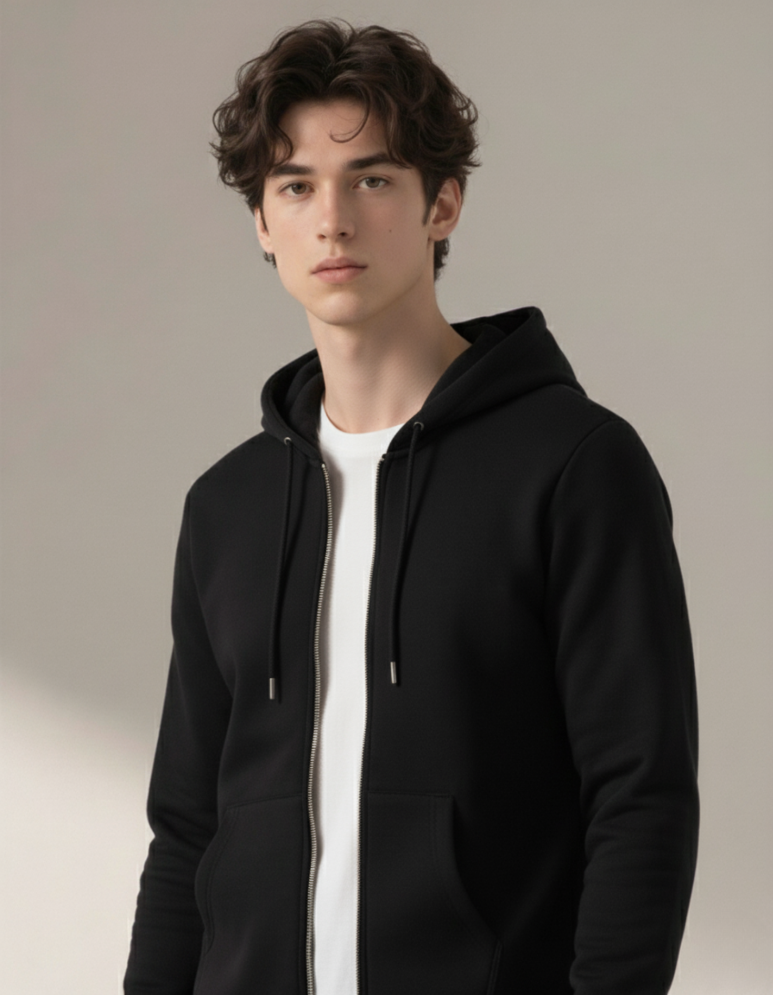 ZoroLuna Axis Minimal Zip Hoodie