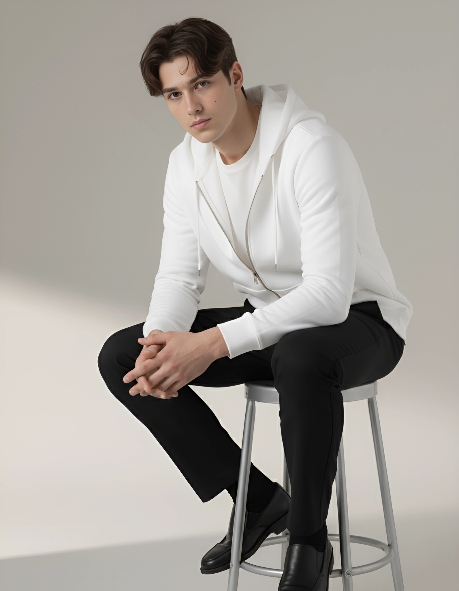 ZoroLuna Axis Minimal Zip Hoodie