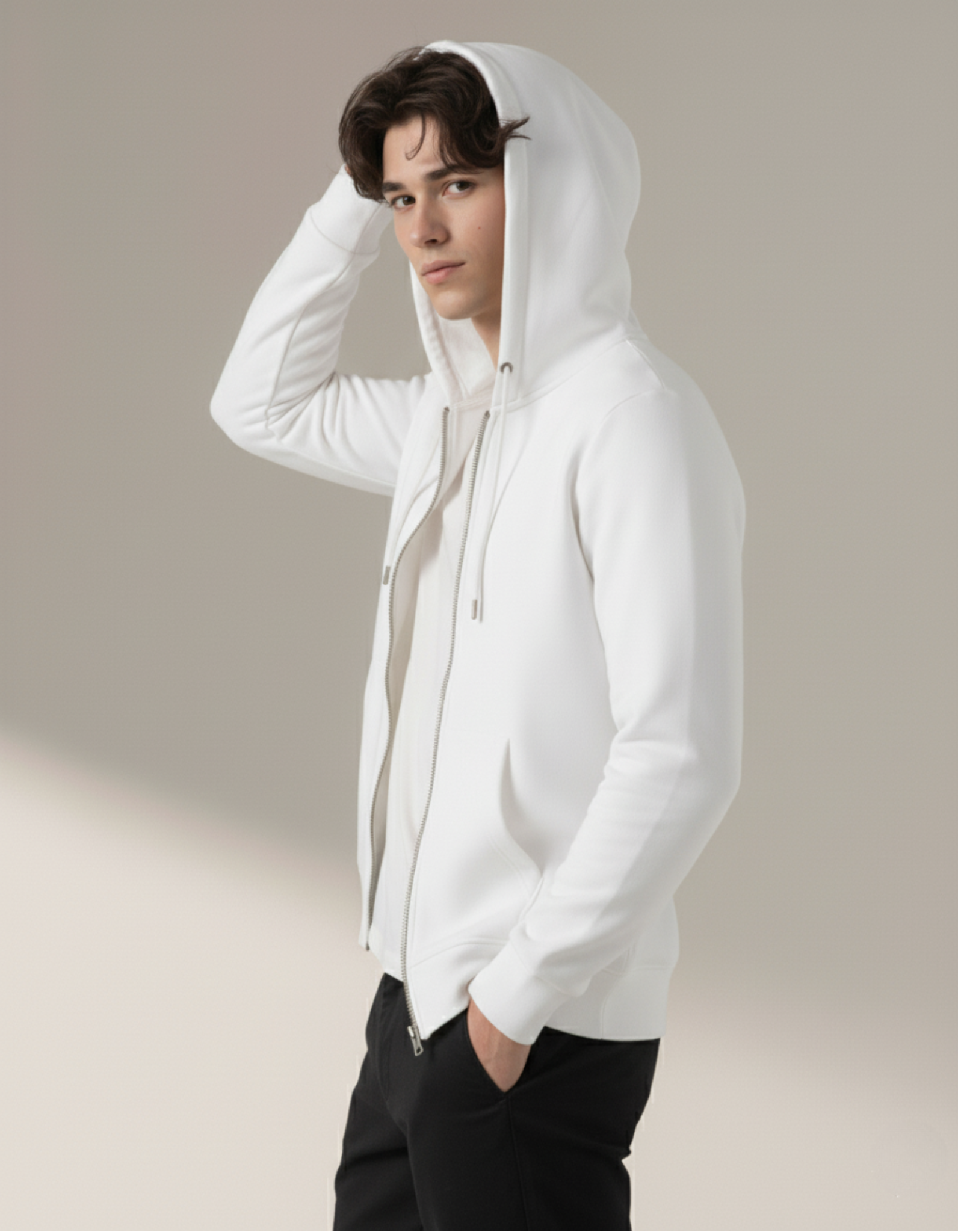 ZoroLuna Axis Minimal Zip Hoodie