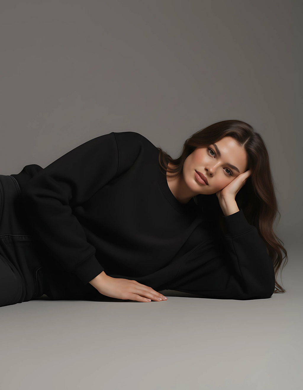 ZoroLuna Core Minimal Oversized Sweatshirt women