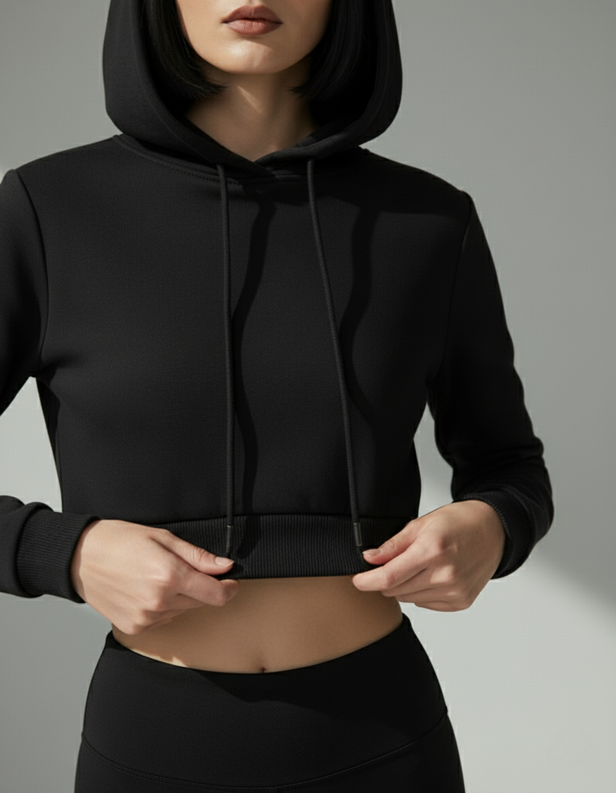 ZoroLuna Eclipse Cropped Hoodie