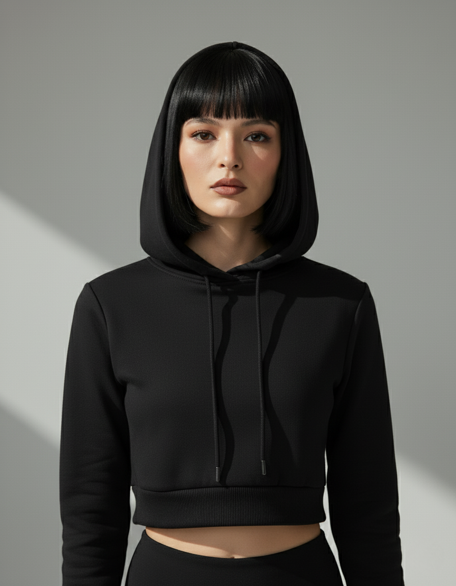 ZoroLuna Eclipse Cropped Hoodie