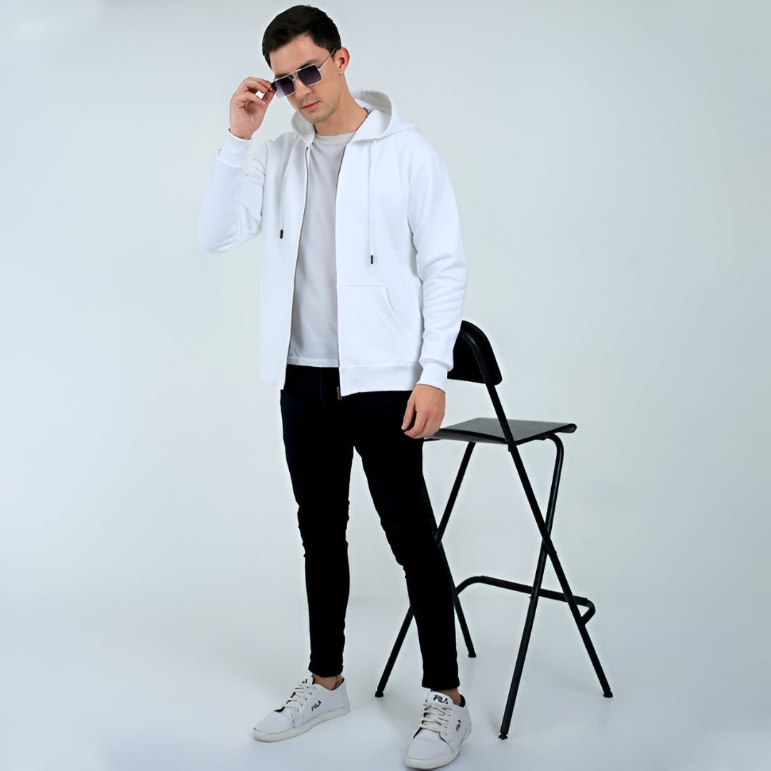 ZoroLuna Axis Minimal Zip Hoodie