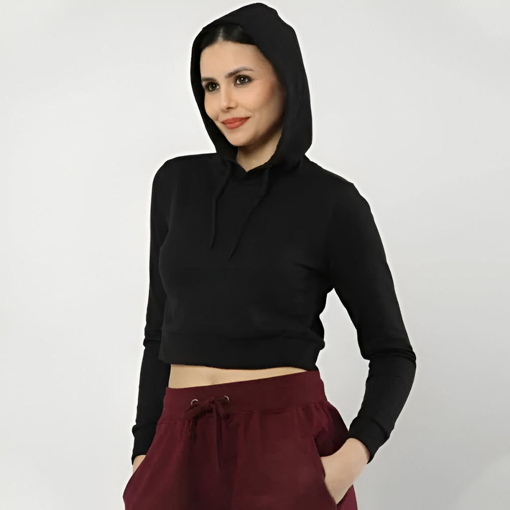 ZoroLuna Eclipse Cropped Hoodie