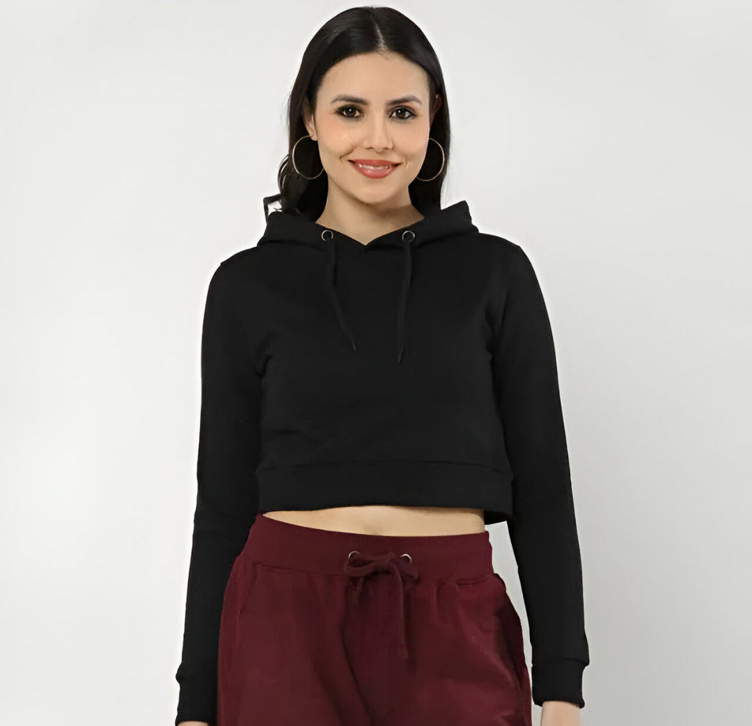 ZoroLuna Eclipse Cropped Hoodie