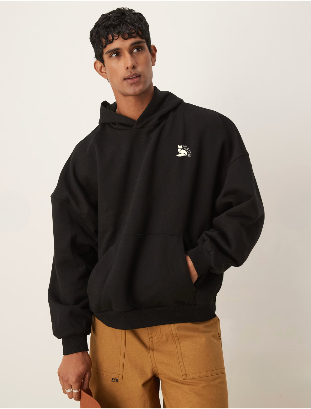ZL-URB50X(Noir Seraph oversized hoodie) – ZORO LUNA