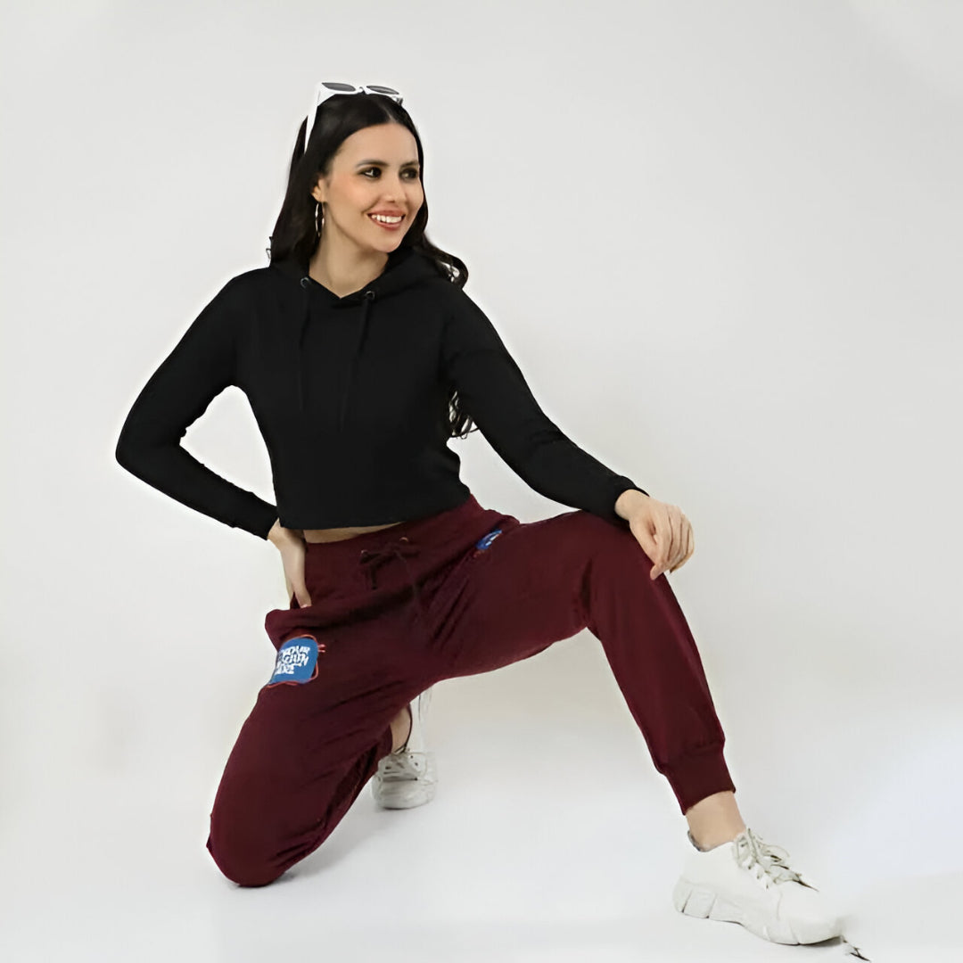 ZoroLuna Eclipse Cropped Hoodie